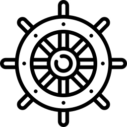 Boat wheel icon